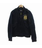 国内正規 フライトジャケット 中綿ブルゾン ロゴ XL 紺 /UO