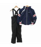 フェニックス PHENIX スキーウエア ジャケット ブルゾン オーバーオール 中綿 キッズ 140 紺 ネイビー 黒 ブラック /UO