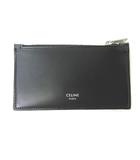セリーヌ CELINE 10B682GC3 カードケース カードホルダー トリオンフキャンバス&カーフスキン ブラック ベージュ ☆AA★