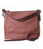 コーチ COACH C0826 美品 ショルダーバッグ ハンドバッグ トート レザー ピンク オレンジ