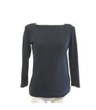 ローレンラルフローレン LAUREN RALPH LAUREN Tシャツ カットソー ボートネック 7分袖 ネイビー 紺 XS