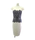 タダシショージ TADASHI SHOJI ドレス ワンピース レース ノースリーブ ホワイト ネイビー
