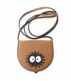 ロエベ LOEWE 新品同様 スタジオジブリ となりのトトロ コラボ まっくろくろすけ ポーチ コインケース 小銭入れ ヒールバッグ クラシックカーフ 茶 ブラウン