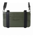 リモワ RIMOWA 美品 クロスボディバッグ ショルダーバッグ アルミニウム カーキ