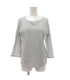 ミラショーン mila schon カットソー ニット 七分袖 シアー 42 グレー /JS