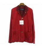 コムデギャルソンオム COMME des GARCONS HOMME HG-J049 AD2010 タグ付き カバーオール ジャケット ブルゾン 赤 レッド L