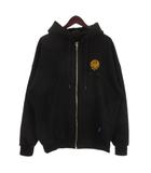  アナザー ANOTHER in seoul パーカー スウェット プリント 裏起毛 コットン ブラック