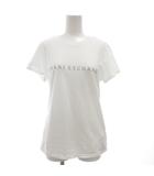 アルマーニエクスチェンジ A/X ARMANI EXCHANGE タグ付き Tシャツ カットソー クルーネック ラメ ロゴ L 白 ホワイト /GV