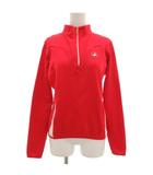  カステリ castelli サイクルジャージ ハーフジップ ロゴ 裏起毛 M 赤 レッド /GV