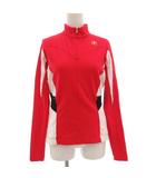  カステリ castelli サイクルジャージ ハーフジップ ロゴ 裏起毛 L 赤 レッド /GV