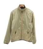 フィラ FILA リバーシブルブルゾン ジャケット フリース ロゴ L ベージュ 緑 グリーン /JS