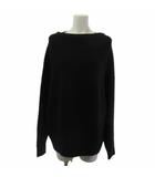 スローブ イエナ SLOBE IENA ニット セーター 長袖 プルオーバー ボートネック 黒 ブラック F