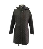ラルフローレン RALPH LAUREN フーデッド キルティング 中綿コート ジャケット グレー S
