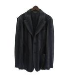 コムデギャルソンオムプリュス COMME des GARCONS HOMME PLUS ウール テーラードジャケット ストライプ グレー ブルー M