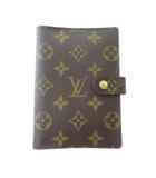 ルイヴィトン LOUIS VUITTON R20005 モノグラム アジェンダPM 手帳カバー 6穴式 ブラウン 茶