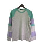 コムデギャルソンオムプリュス COMME des GARCONS HOMME PLUS PE-T030 Tシャツ カットソー 長袖 配色 グレー