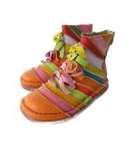  エスタシオン Estacion ブーツ レザー シューズ 22cm