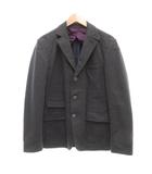ヒューゴボス HUGO BOSS ストレッチ テーラードジャケット チョアジャケット 半裏 IT46 チャコールグレー系 /UO
