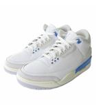 ナイキ NIKE 新品同様 CT8532-101 エアジョーダン3 レトロ AIR JORDAN 3 RETRO Lucky Shorts ホワイト ブルー 26.5cm