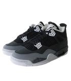 ナイキ NIKE 新品同様 FQ8138-002 エアジョーダン4 レトロ Air Jordan 4 Retro スニーカー シューズ Fear 黒系 ブラック 26.5cm