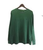 ポロ ラルフローレン POLO RALPH LAUREN Tシャツ カットソー ロンT 長袖 ワッフル ワンポイント グリーン L