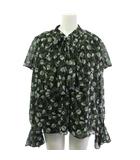 ダイアグラム Diagram シャツ ブラウス ケープ トップス セット 花柄 ブラック 36