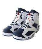 ナイキ NIKE 新品同様 CT8529-164 エアジョーダン6 レトロ AIR JORDAN 6 RETRO オリンピック ホワイト ネイビー 26.5cm