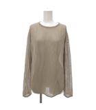 エニィファム anyFam タグ付き メッシュニットプルオーバー ニット カットソー長袖 F ベージュ /YJ