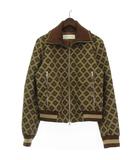 ドリスヴァンノッテン DRIES VAN NOTEN 美品 トラックジャケット ブルゾン 総柄 茶 ブラウン S