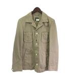 ダーバン DURBAN ジャケット コットン リネン ベージュ S