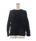 ワイズ Y's ヨウジヤマモト 美品 カットソー 長袖 クルーネック フリル 2 黒 ブラック