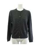 マルニ MARNI カーディガン ウール カシミヤ ロゴ刺繍 38 グレー