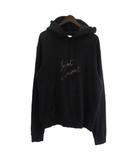 サンローラン パリ SAINT LAURENT PARIS ロゴプリント プルオーバー パーカー フーディ L 黒 ブラック 60TZ 561169 YB2ZW