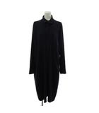 ワイズ Y's ヨウジヤマモト ロング シャツワンピース 長袖 とろみ ネイビー 紺 2