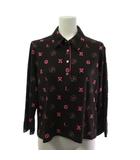 レオナールスポーツ LEONARD SPORT ポロシャツ 長袖 ロゴプリント 7分袖 ブラウン 茶 42