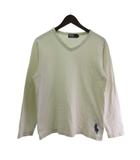 ポロ バイ ラルフローレン Polo by Ralph Lauren Tシャツ カットソー ロンT ワンポイント 長袖 M ベージュ