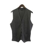 ダンヒル dunhill ベスト ウール チャコールグレー S
