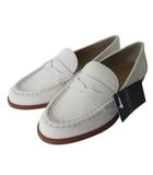 ローレンラルフローレン LAUREN RALPH LAUREN R60G12322 WYNNIE ウィニー ローファーシューズ コイン レザー オフホワイト 5.5 22.5cm