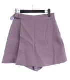 リランドチュール Rirandture ショートパンツ キュロット スカートライク ツイード 1 薄紫 ■TC