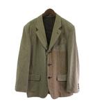 コムデギャルソンオムプリュス COMME des GARCONS HOMME PLUS テーラードジャケット ハウンドトゥース 千鳥柄 グレー M