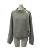 サカイ sacai 22-06235 クロップド カシミヤ ニット セーター プルオーバー 長袖 グレー 2