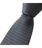 総ロゴ シルク ネクタイ ブラック 黒