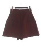 スナイデル SNIDEL ショートパンツ スカートライク キュロット 0 バーガンディ ■TC