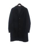 ユニクロ UNIQLO ウールカシミヤチェスターコート ロング 長袖 M 黒 ブラック ■GY28