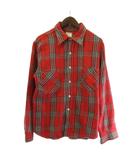 ビックマック BIGMAC 70's ヘビーネルシャツ チェック 長袖 赤 レッド ■GY28