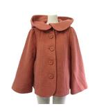 シェリーラファム Cherir la femme フランシュリッペ franche lippee フーデッド コート ジャケット クロップド ウール ピンク M