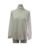 ミズイロインド mizuiro ind カットソー ハイネック 長袖 白 ホワイト 白 F