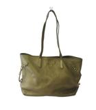 プラダ PRADA トートバッグ ショルダーバッグ メタリック ゴールド