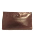 アイグナー AIGNER クラッチバッグ レザー セカンドバッグ 茶 ブラウン