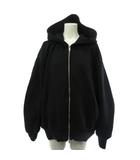 ザラ ZARA ジップパーカー ジャケット 裏起毛 ブラック 黒 M